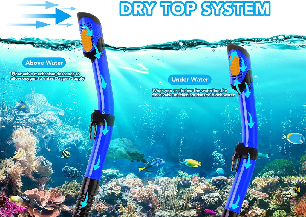 Snorkeling Gear for Adults with Bag Anti-Fog Snorkel Sets for Travel